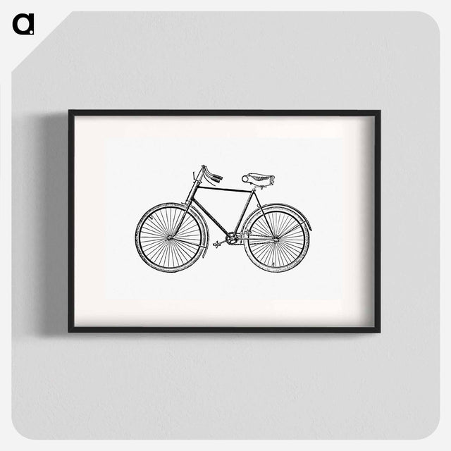 アートポスター-Bicycle Illustration
 - 大英図書館 Poster.