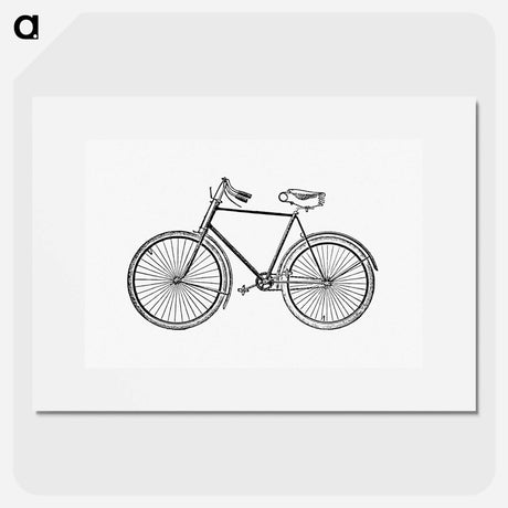 アートポスター-Bicycle Illustration
 - 大英図書館 Poster.