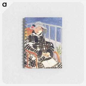 アートメモ帳-Mlle Matisse in a Scotch Plaid Coat - アンリ マティス Memo.