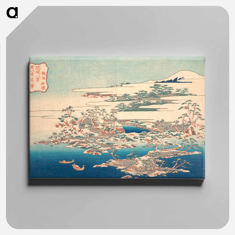 アートパネル-Pines and Waves at Ryūtō - 葛飾 北斎 Canvas.