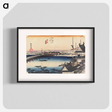 アートポスター-Toyokawa-bashi
 - 歌川 広重 Poster.