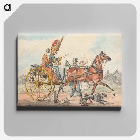 アートパネル-Sporting Discoveries, or the Miseries of Driving .." You Discover you Have Overlooked a Small Post on you Whip Hand
 - イェール大学アートギャラリー Canvas.