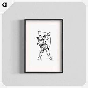 アートポスター-Victorian Boy with Bow and Arrow
 - 大英図書館 Poster.