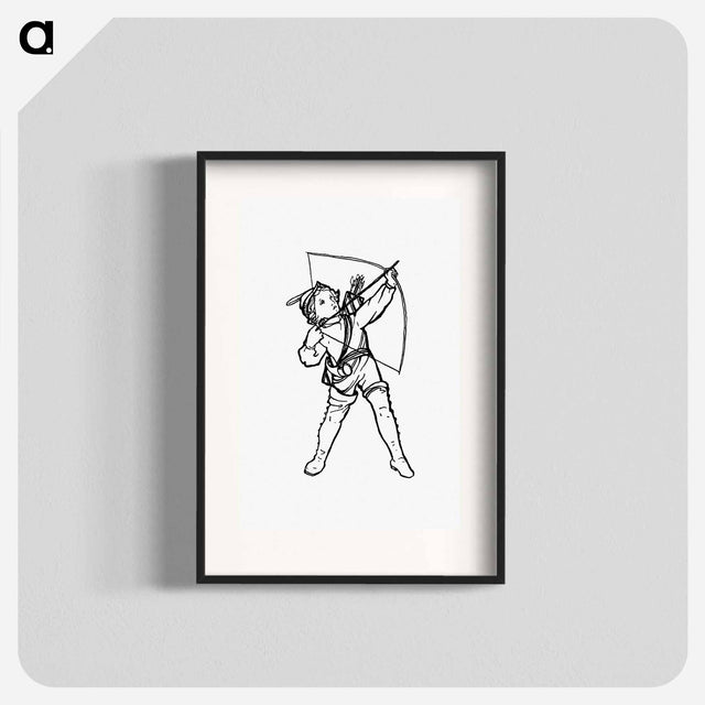 アートポスター-Victorian Boy with Bow and Arrow
 - 大英図書館 Poster.