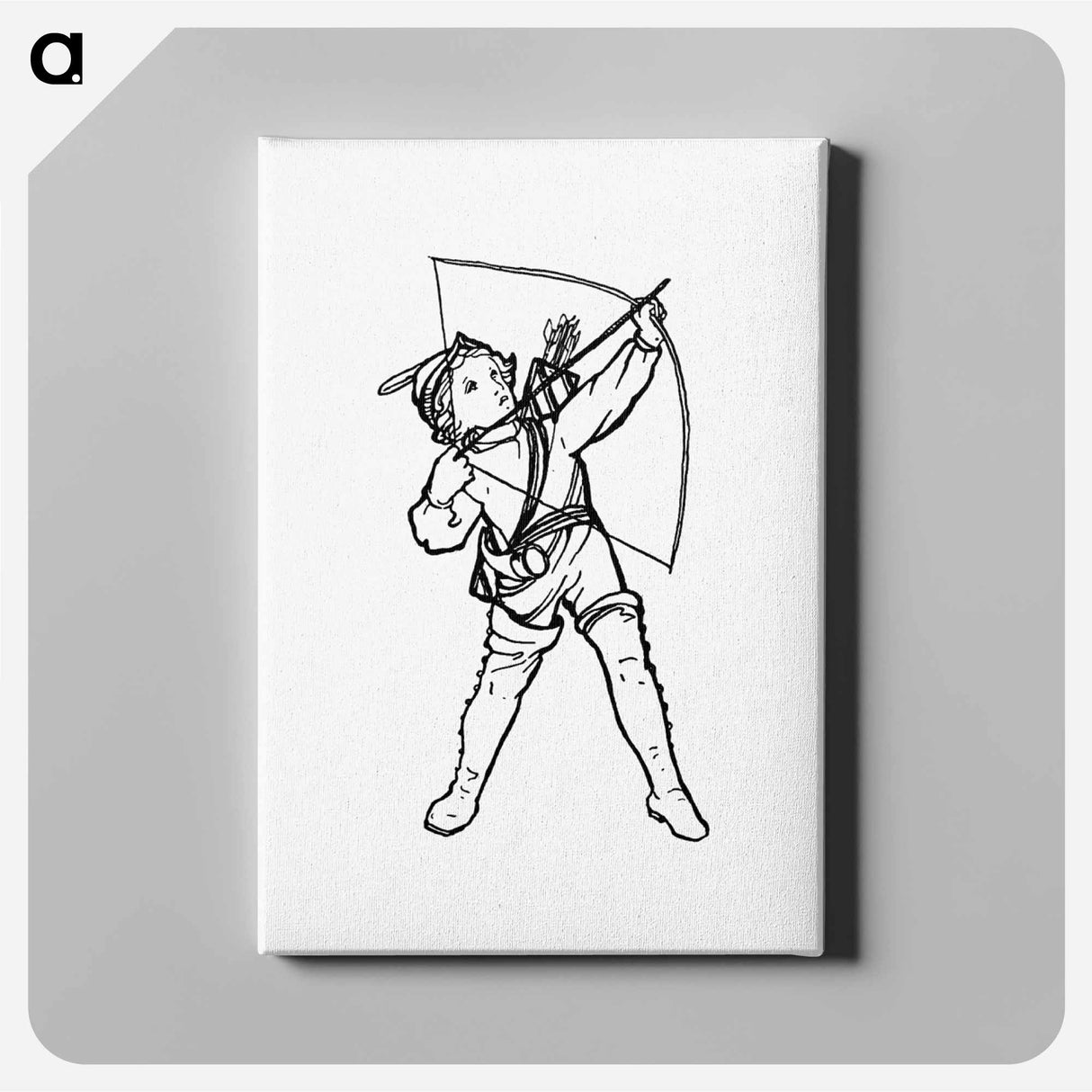 アートパネル-Victorian Boy with Bow and Arrow
 - 大英図書館 Canvas.