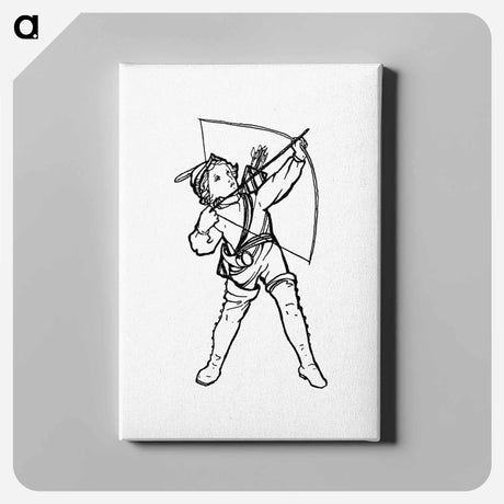 アートパネル-Victorian Boy with Bow and Arrow
 - 大英図書館 Canvas.
