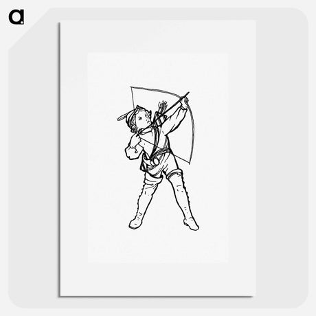 アートポスター-Victorian Boy with Bow and Arrow
 - 大英図書館 Poster.