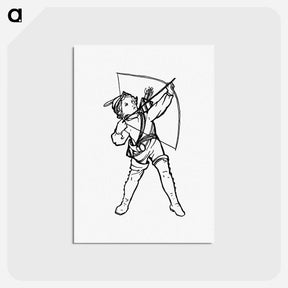 アートポストカード-Victorian Boy with Bow and Arrow
 - 大英図書館 Postcard.