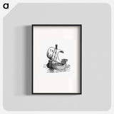 アートポスター-Boat Engraving from Chaucer for Children
 - 大英図書館 Poster.