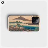 Dawn at Isawa in Kai Province - Katsushika Hokusai Phone Case.