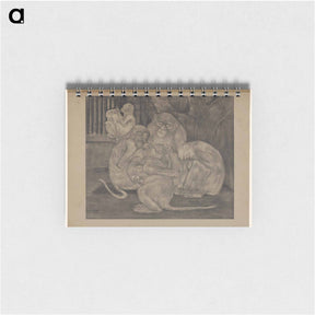 アートメモ帳-Vijf apen in een hok - テオ ヴァン ホイテマ Memo.