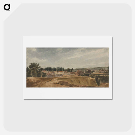 アートポストカード-View near Bishopsgate Bridge with Cow Tower, looking towards Mousehold
 - イェール大学アートギャラリー Postcard.