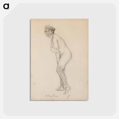 アートポストカード-Standing Nude Woman
 - バーンズ・コレクション Postcard.