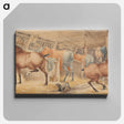 アートパネル-Interior of a Post-House Stable, With Horses Feeding
 - イェール大学アートギャラリー Canvas.