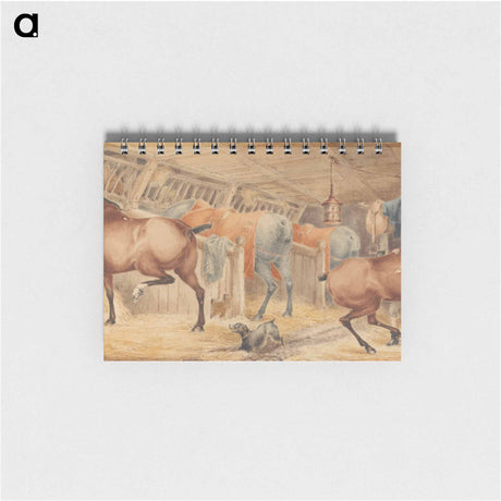 アートメモ帳-Interior of a Post-House Stable, With Horses Feeding
 - イェール大学アートギャラリー Memo.