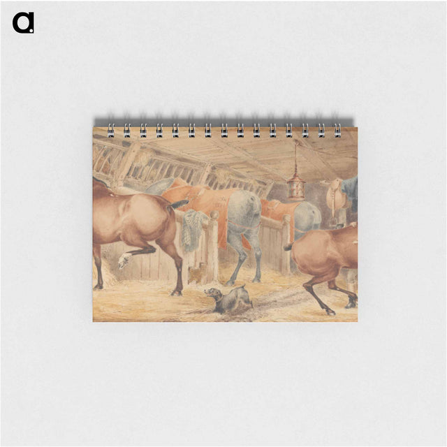 アートメモ帳-Interior of a Post-House Stable, With Horses Feeding
 - イェール大学アートギャラリー Memo.