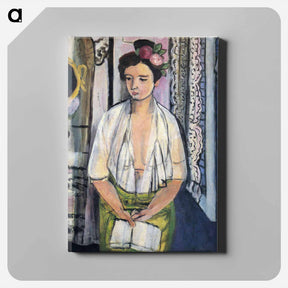 アートパネル-Reader on a Black Background - アンリ マティス Canvas.