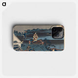 Poem by Abe no Nakamaro - Katsushika Hokusai Phone Case.