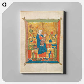 アートパネル-Enthroned Virgin and Child
 - バーンズ・コレクション Canvas.