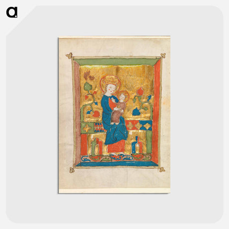 アートポストカード-Enthroned Virgin and Child
 - バーンズ・コレクション Postcard.
