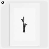アートポスター-Trumpet Illustration
 - 大英図書館 Poster.