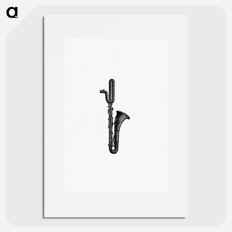 アートポスター-Trumpet Illustration
 - 大英図書館 Poster.