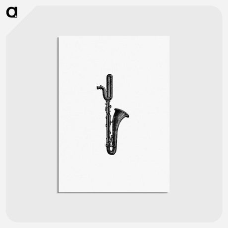 アートポストカード-Trumpet Illustration
 - 大英図書館 Postcard.