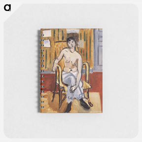 アートメモ帳-Seated Figure, Tan Room - アンリ マティス Memo.