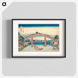 アートポスター-Under the Mannen Bridge at Fukagawa - 葛飾 北斎 Poster.