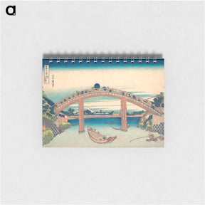 アートメモ帳-Under the Mannen Bridge at Fukagawa - 葛飾 北斎 Memo.