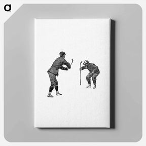 アートパネル-Golfer from Won At The Last Hole
 - 大英図書館 Canvas.