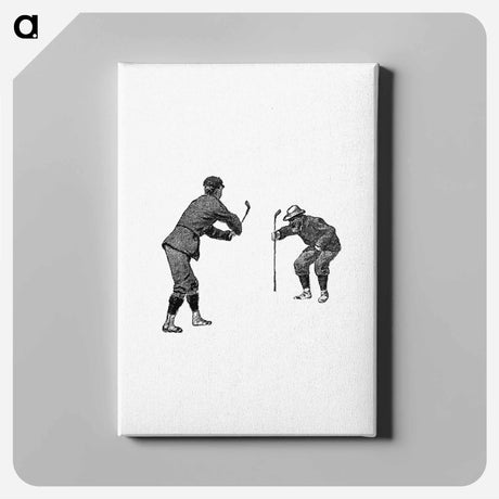 アートパネル-Golfer from Won At The Last Hole
 - 大英図書館 Canvas.