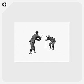 アートポストカード-Golfer from Won At The Last Hole
 - 大英図書館 Postcard.