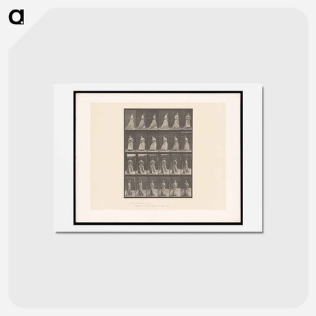 アートポストカード-Woman Pacing
 - エドワード マイブリッジ Postcard.