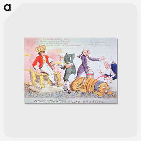 アートポストカード-Injecting Blood Royal or Phlebotomy at St Cloud
 - 国立医学図書館 Postcard.