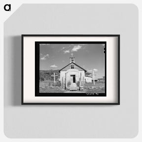 アートポスター-Old Church at Holman, New Mexico
 - ラッセル リー Poster.