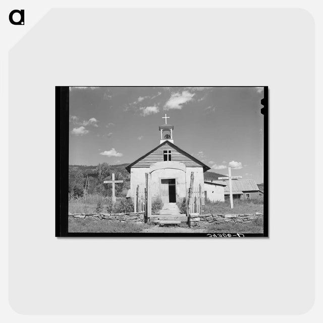 アートポストカード-Old Church at Holman, New Mexico
 - ラッセル リー Postcard.