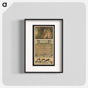 アートポスター-Kalenderblad voor juni 1913 met twee kerkuilen by Theo van Hoytema - テオ ヴァン ホイテマ Poster.