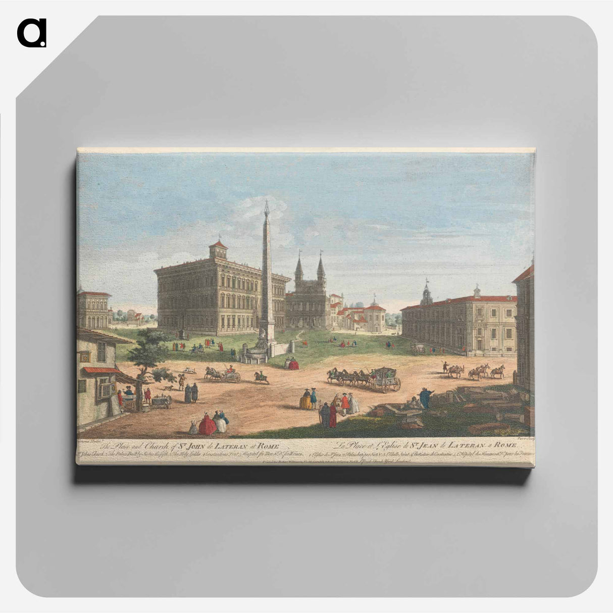 アートパネル-The Place and Church of St. John de Lateran at Rome
 - イェール大学アートギャラリー Canvas.
