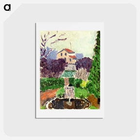 アートポストカード-The Artist's Garden at Issy les Moulineaux - アンリ マティス Postcard.