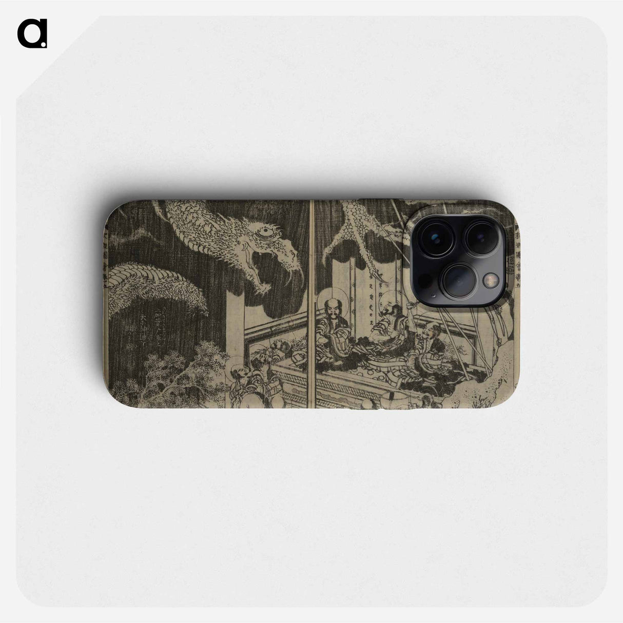 Hokusai's the brothers Kasyapa fight against Satan through occult power - 葛飾 北斎 Phone Case.