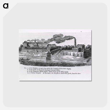 アートポストカード-Thames at the Grand Junction Waterworks
 - 国立医学図書館 Postcard.