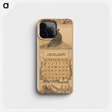 Calendar January with Zeeleeuw - Theo van Hoytema Phone Case.