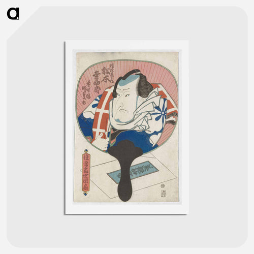 Figure Reflected in a Hand Mirror
 - 歌川 国貞 Postcard.