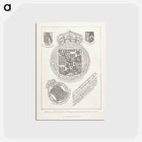 アートポストカード-Specimens of Stained Glass in the Library and Stewards Parlour Lambeth Palace
 - イェール大学アートギャラリー Postcard.