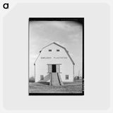 アートポストカード-Barn Sunflower Plantation, Mississippi
 - ラッセル リー Postcard.