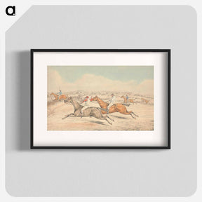 アートポスター-Steeplechasing: The Field Coming up to a Ditch
 - イェール大学アートギャラリー Poster.