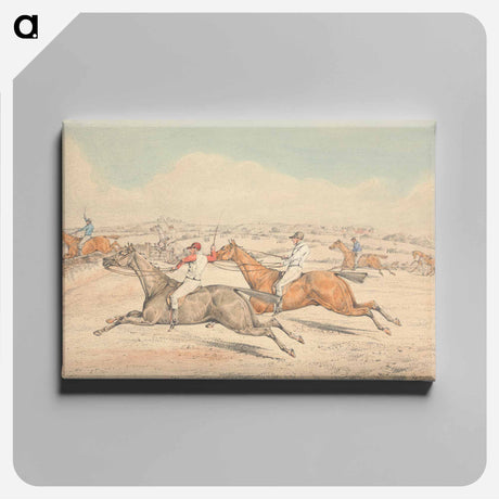 アートパネル-Steeplechasing: The Field Coming up to a Ditch
 - イェール大学アートギャラリー Canvas.