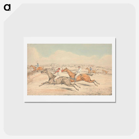 アートポストカード-Steeplechasing: The Field Coming up to a Ditch
 - イェール大学アートギャラリー Postcard.