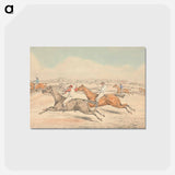 アートポストカード-Steeplechasing: The Field Coming up to a Ditch
 - イェール大学アートギャラリー Postcard.